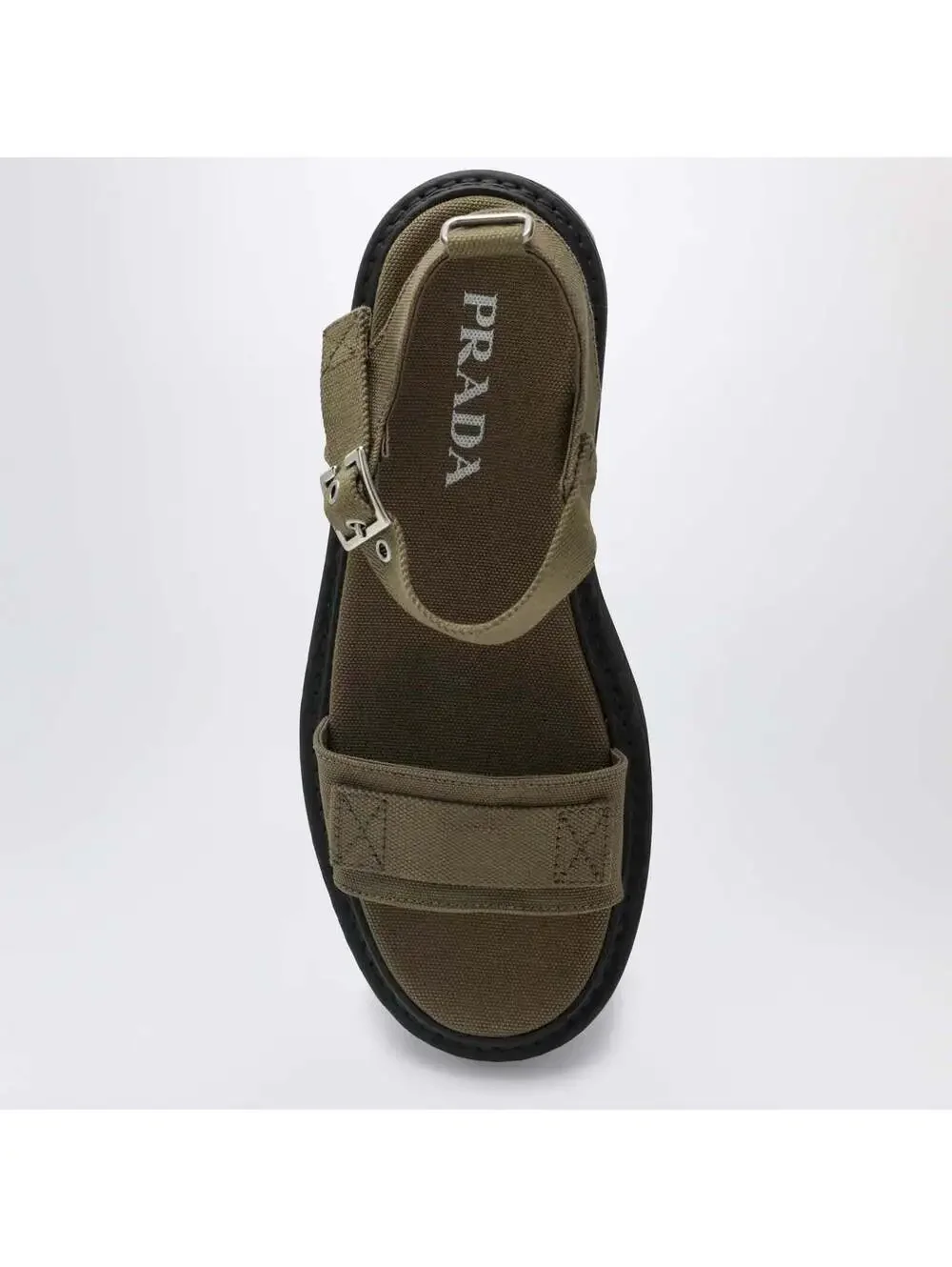 Prada Canvas Sandal (120)(PLEASE REQUEST YOUR SIZE BEFORE PURCHASING)